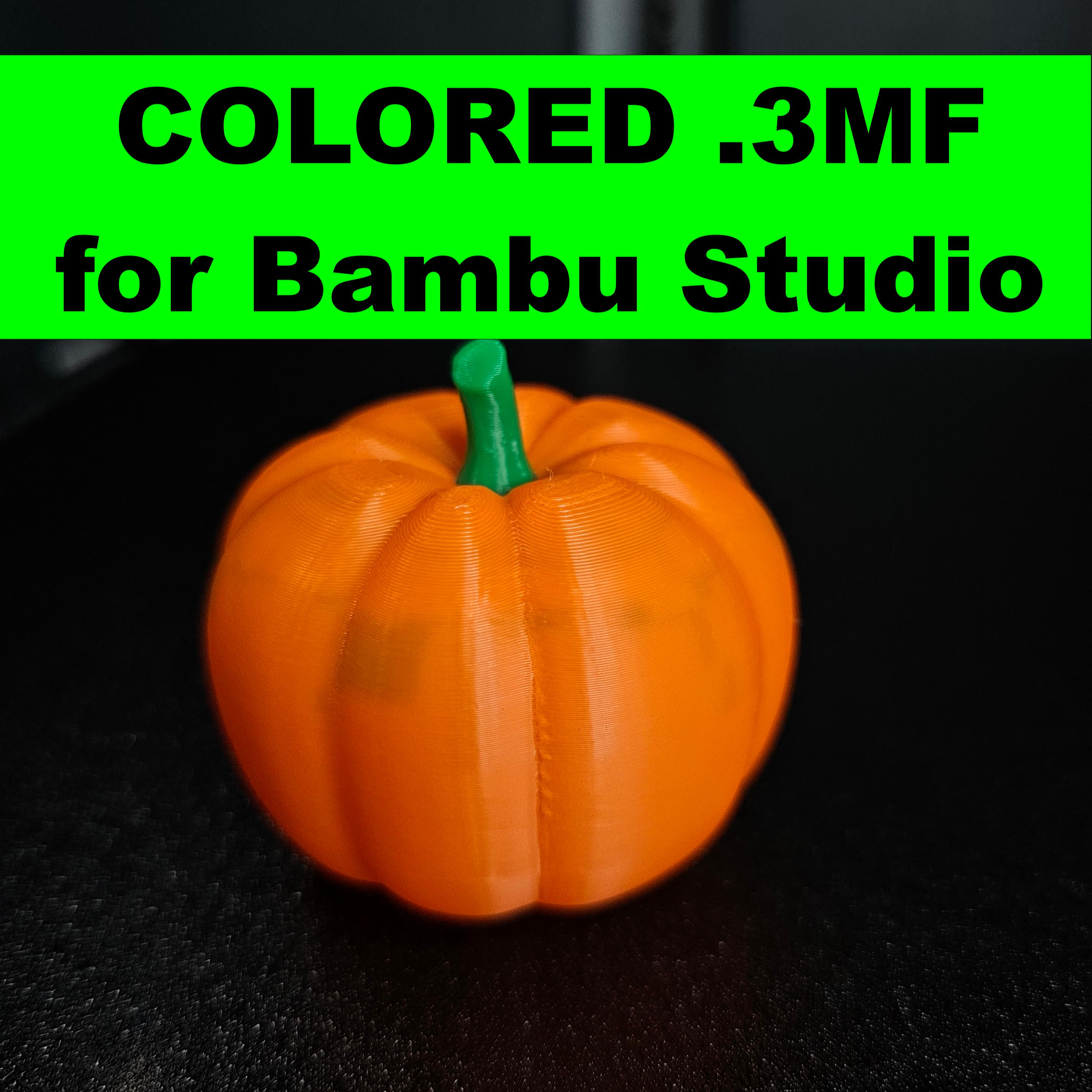 Pumpkin_Flat_Bottom_Colored.3mf 3d model