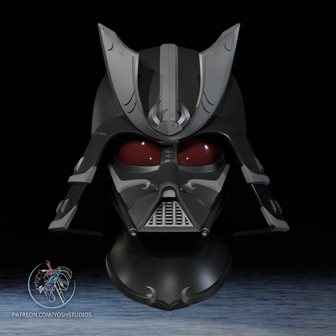 Samurai Darth Vader Helmet 3D Printer File STL 3d model
