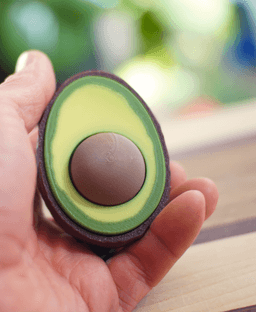 Ludo Avocado Clicker - Avocado Fidget Clicker - 3d Printed Ludo Fidget toy 3d model