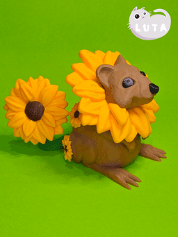 Sunflower Quokka 3d model