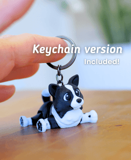 Ludo Boarder Collie - Articulated Fidget Dog 3d model
