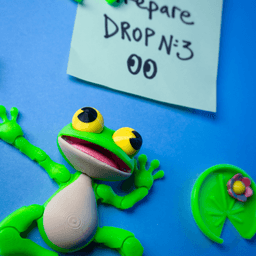 Living Frog - Fridge Magnet 3d model