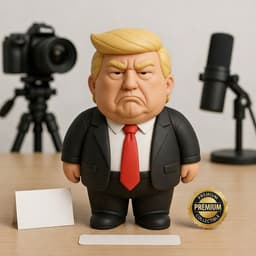 Premium Chibi Trump Collectible Figure 3d model