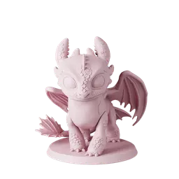 Toothless How to Train Your Dragon - Free Sample STL | Full 16-Character Bundle on Profile 3d model