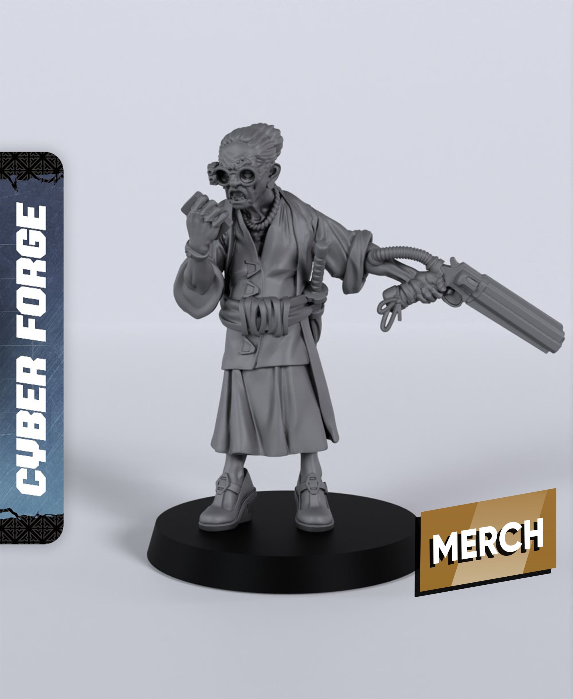 Lady Tanaka - With Free Cyberpunk - Sci-Fi Gift Ideas for RPG and Wargamers 3d model