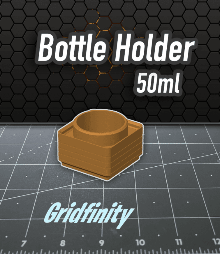 Gridfinity Bottle Holder 50ml 3d model