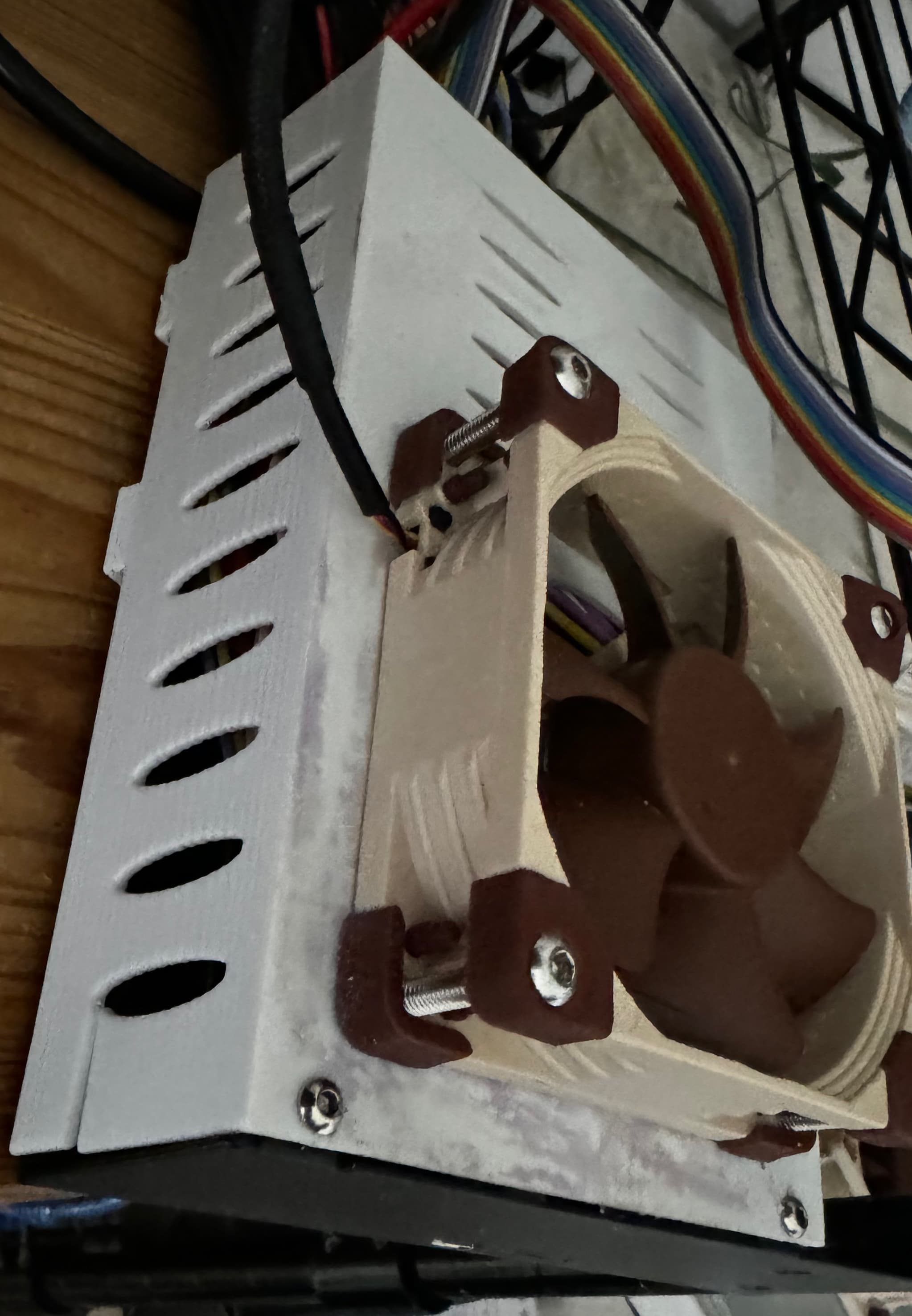 Creality Ender 3 pro Main board case with bigger hole for Noctua fan.obj 3d model