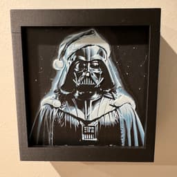 Ghost of Christmas Darth - GitD HueForge Print (Frame Compatible!) 3d model