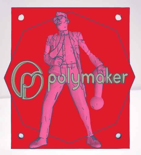 polymaker logo .stl 3d model