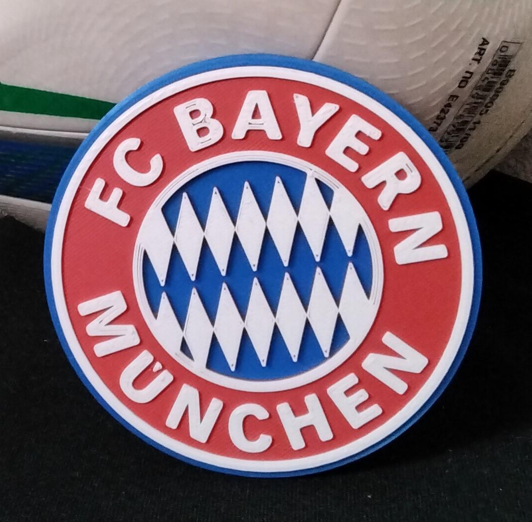 Bayern Munchen coaster or plaque. 3d model
