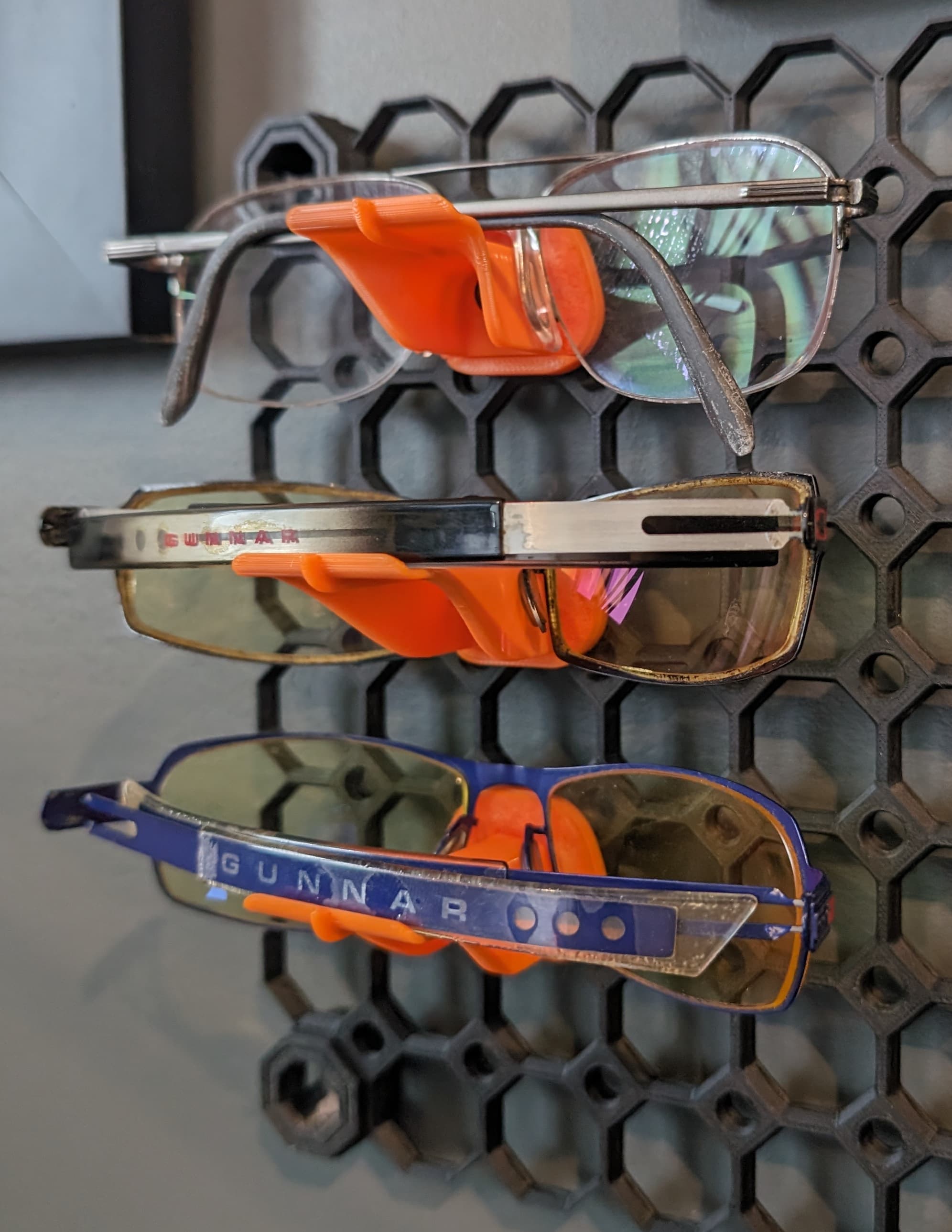 Wall Mount Eyeglass Rest 3d model