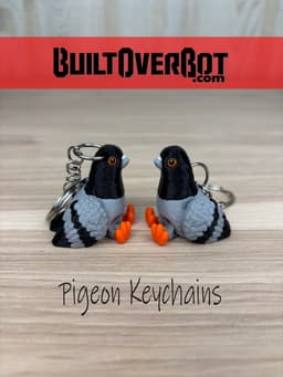 Pigeon Fidget Keychains 3d model