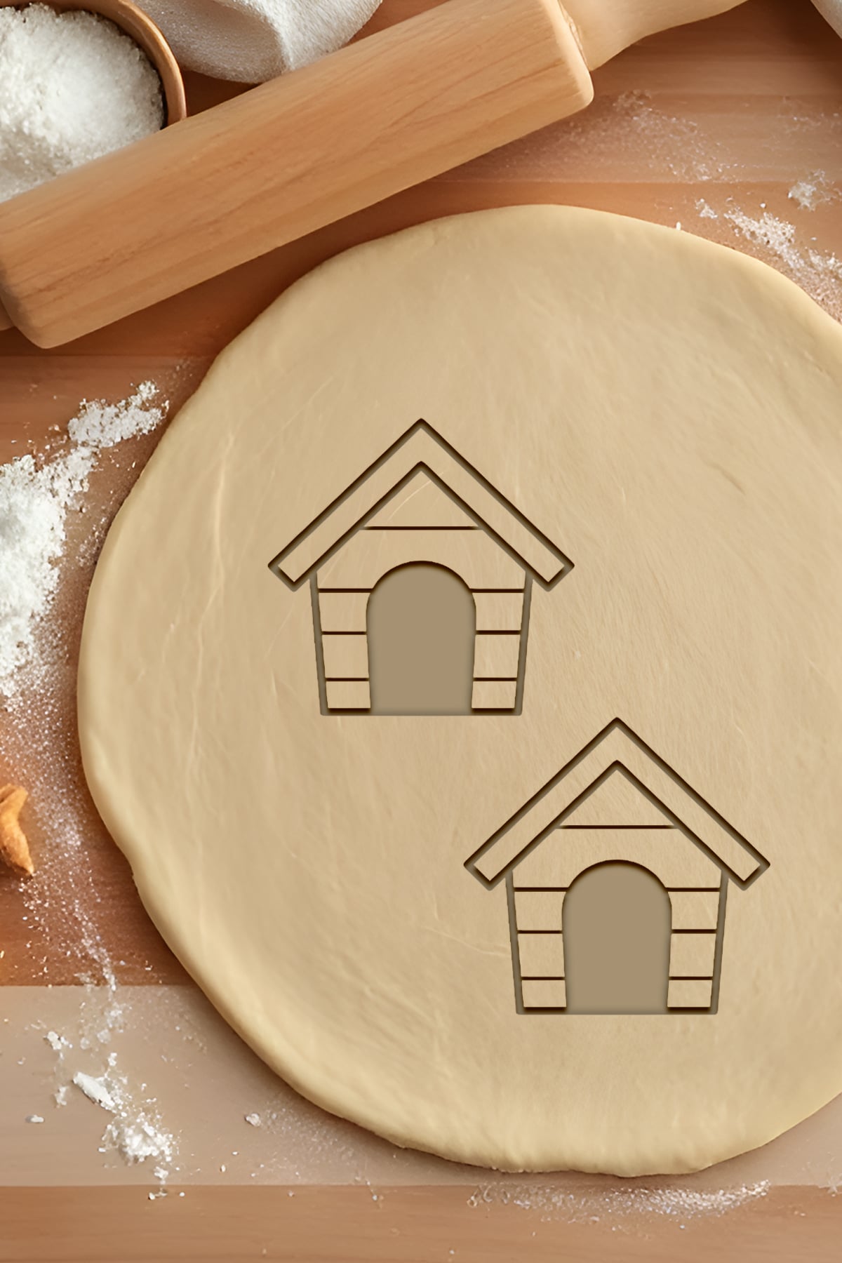 Dog House Cookie Cutter, Biscuit Cutter 3d model