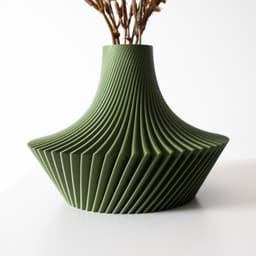 The Kitan Short Vase, Modern and Unique Home Decor for Dried and Preserved Flower Arrangement 3d model