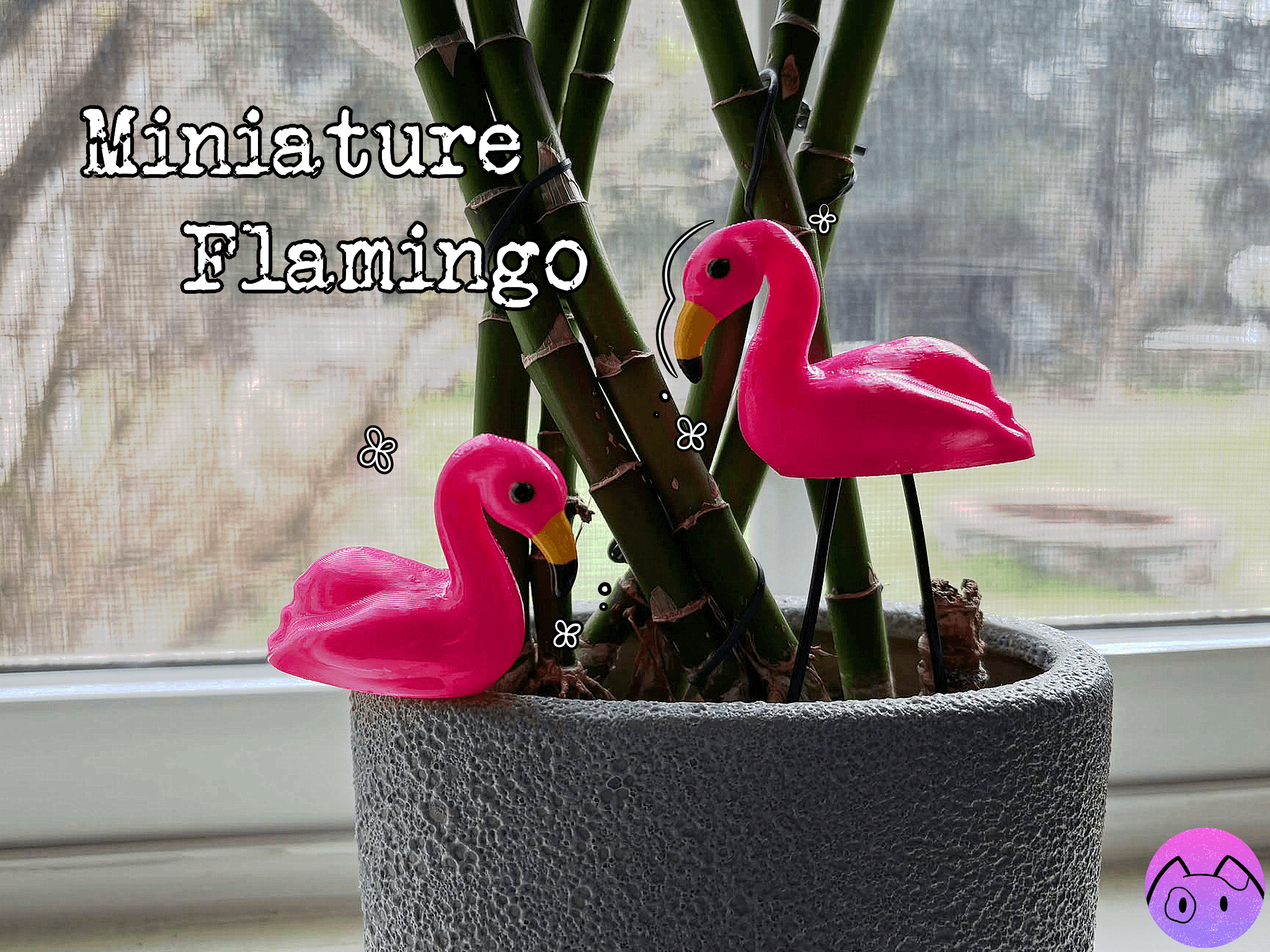 Miniature Flamingo 3d model