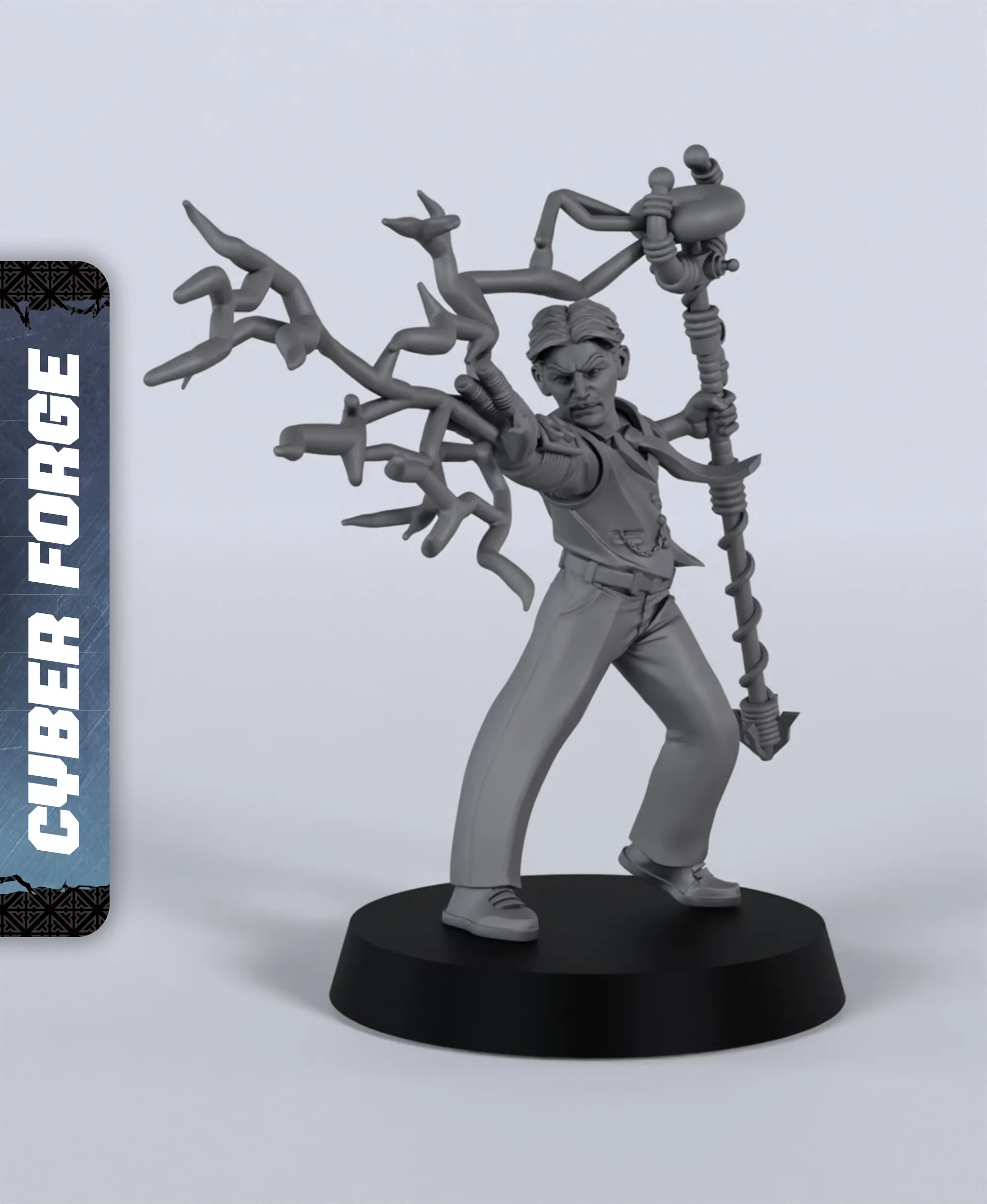 Doctor Nicolas Coil - With Free Cyberpunk - Sci-Fi Gift Ideas for RPG and Wargamers 3d model