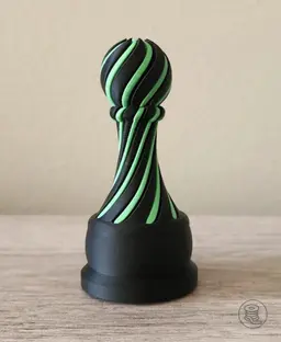Pawn Chess Piece Impossible Passthrough 3d model