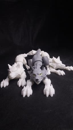 Articulated Wolf - Multiple Flexibility Versions 3d model