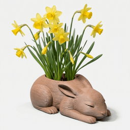 BUNNY PLANTER / MODERN PLANTER / UNIQUE EASTER DECOR PLANTER / BUNNY DECOR 3d model
