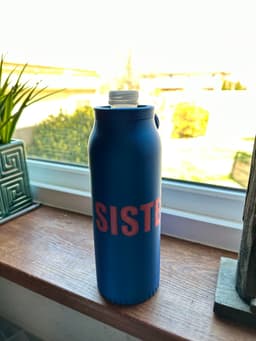 Water Bottle Cover - Print in Place hook and ring, never mix up water bottles again! 3d model