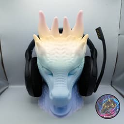 dragon bust headset holder 3d model