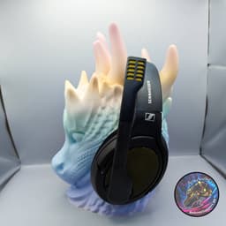 dragon bust headset holder 3d model