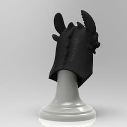 Toothless Night Fury – Playful Bust STL 3d model