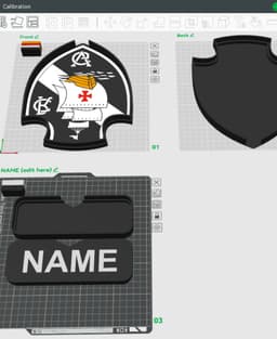 Vasco da Gama Sign - LED Strip Compatible 3d model