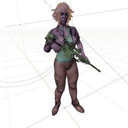 Nilin the Sniper v2 3d model