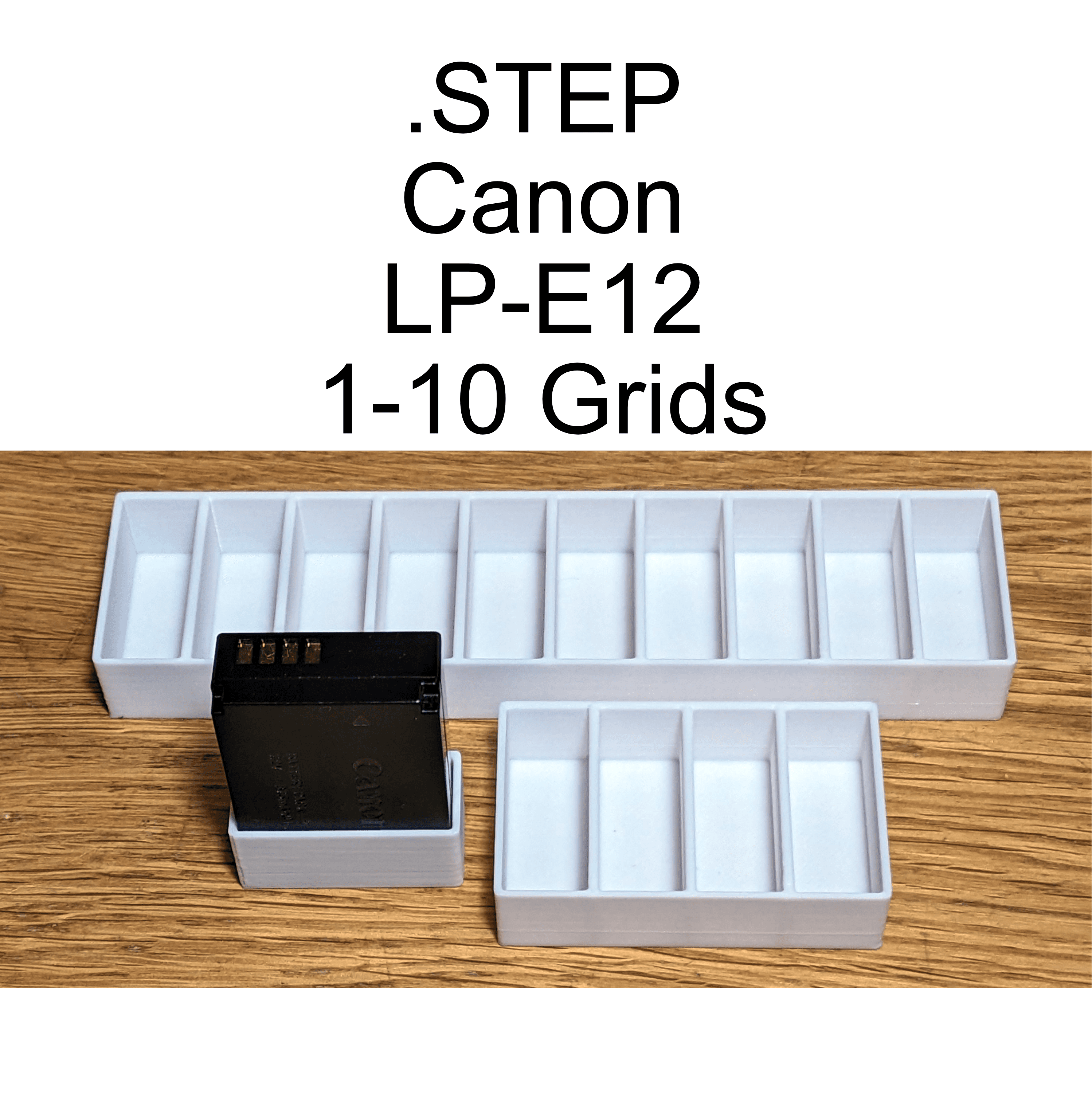 Canon LP-E12 Battery Grids 3d model