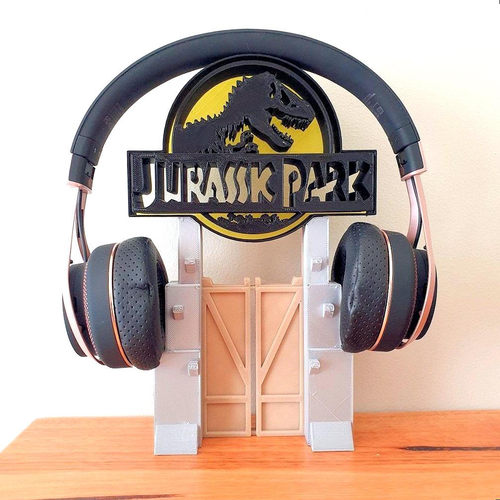 Jurassic Park Headphone Stand or Ornament 3d model