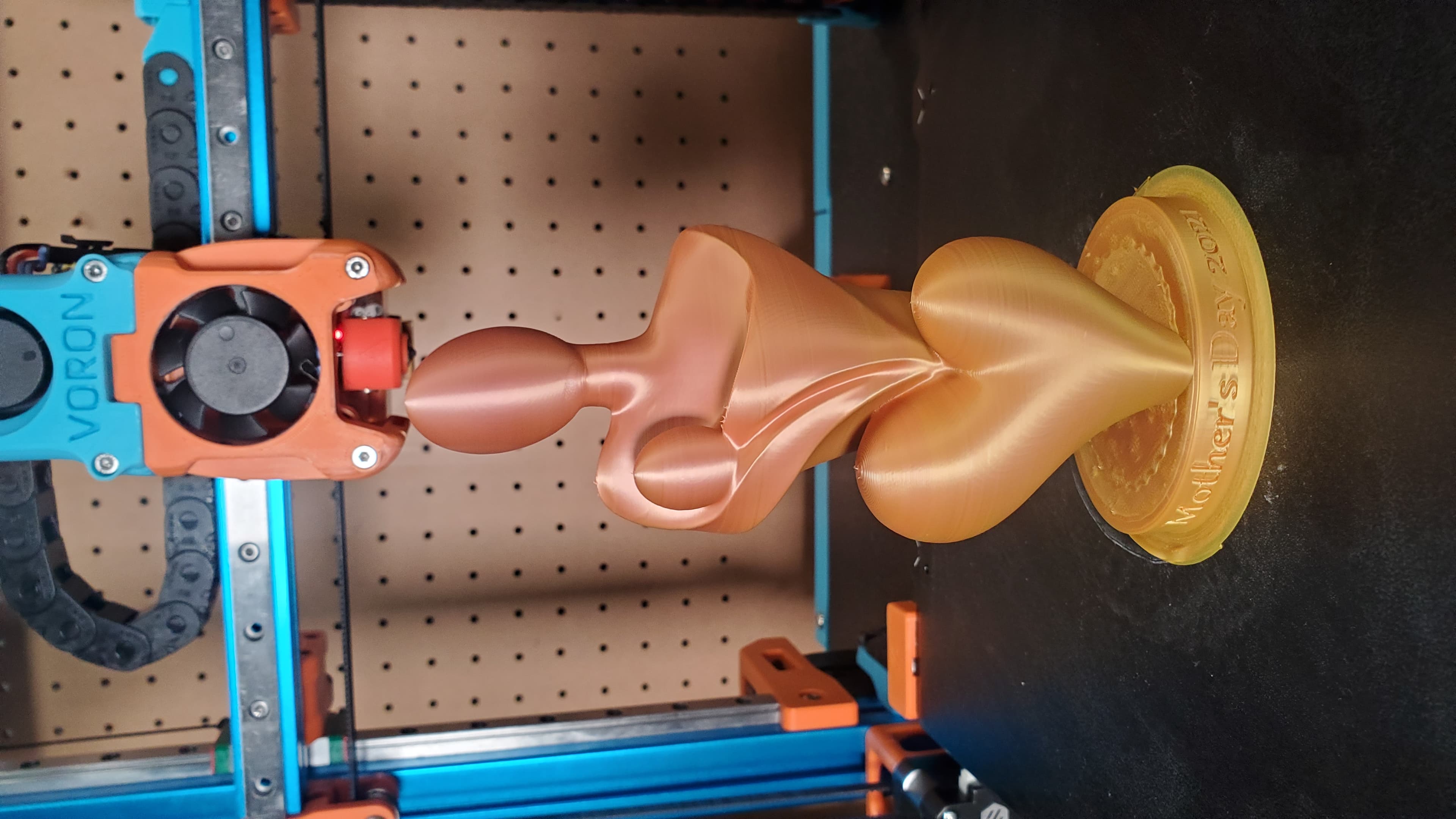Printed in rainbow silk pla. Voron switchwire printer