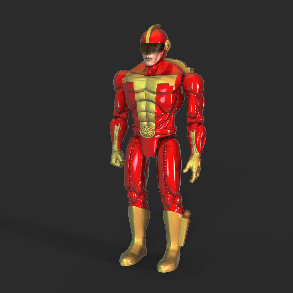 TurboMan Action Figure 3d model