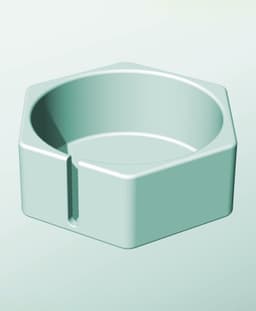 CH162-70-S Slotted container modular stackable module bin box 3d model