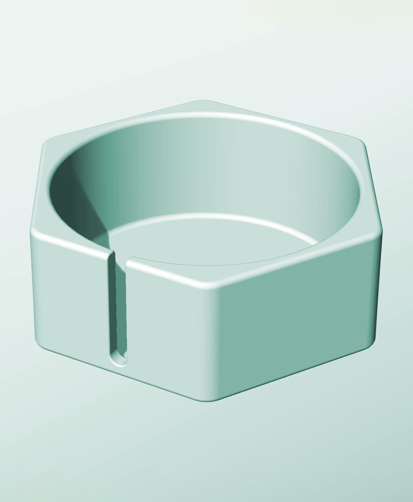CH162-70-S Slotted container modular stackable module bin box 3d model