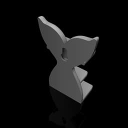 Mermaid tail-shaped shelf 3d model