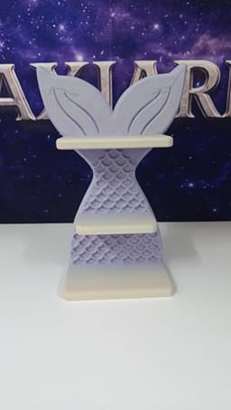 Mermaid tail-shaped shelf 3d model