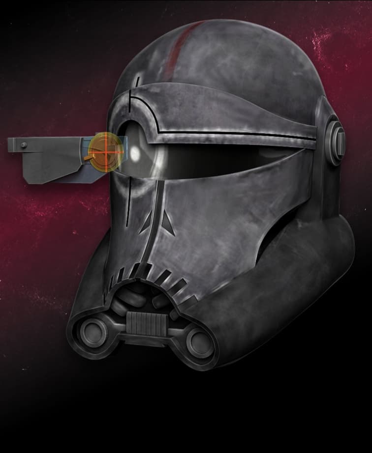 Crosshair helmet from Bad Batch with a moveable rangefinder 3d model