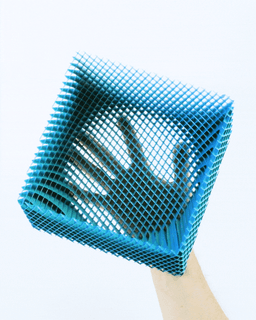 CORRUGA Square Bowl // Large 3d model