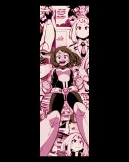 Fan Art from My Hero Academia Heroine Ochako Uraraka - Set of bookmarks 3d model