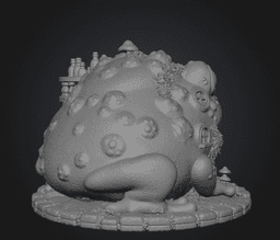Frog Alchemist Apothecary STL File for 3D Print 3d model