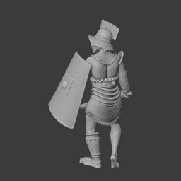 Andabata Gallus Gladiator 3d model