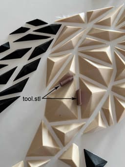 “Staffy-AmStaff style” - Geometric dog wall art 3d model