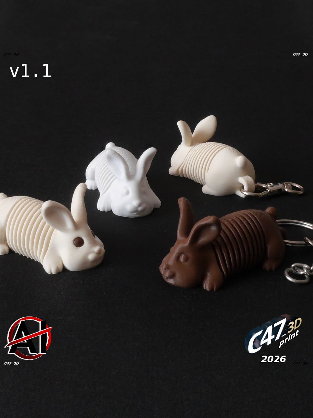 Springy Bunny 3d model
