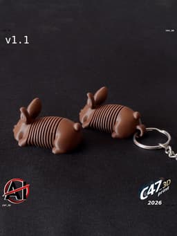 Springy Bunny 3d model