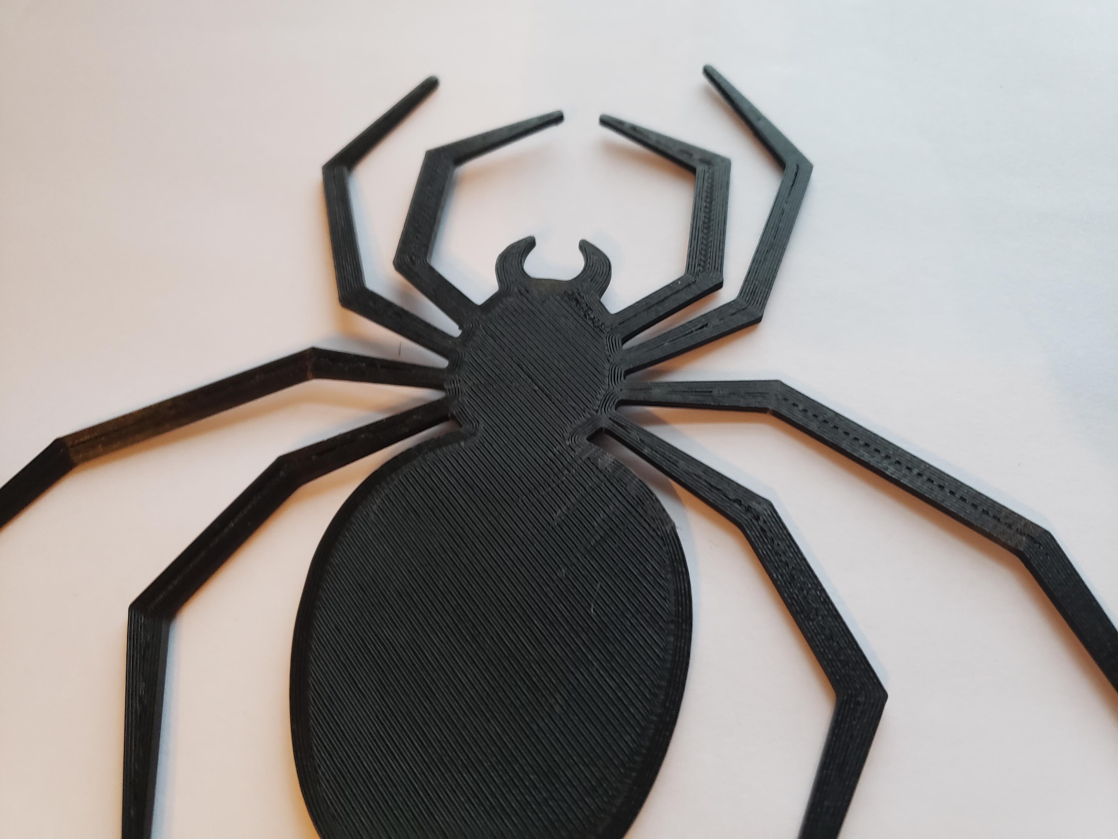 2D Spider Halloween Decoration 3d model