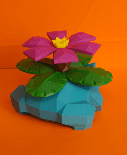 Venusaur Low Poly Pokemon 3d model