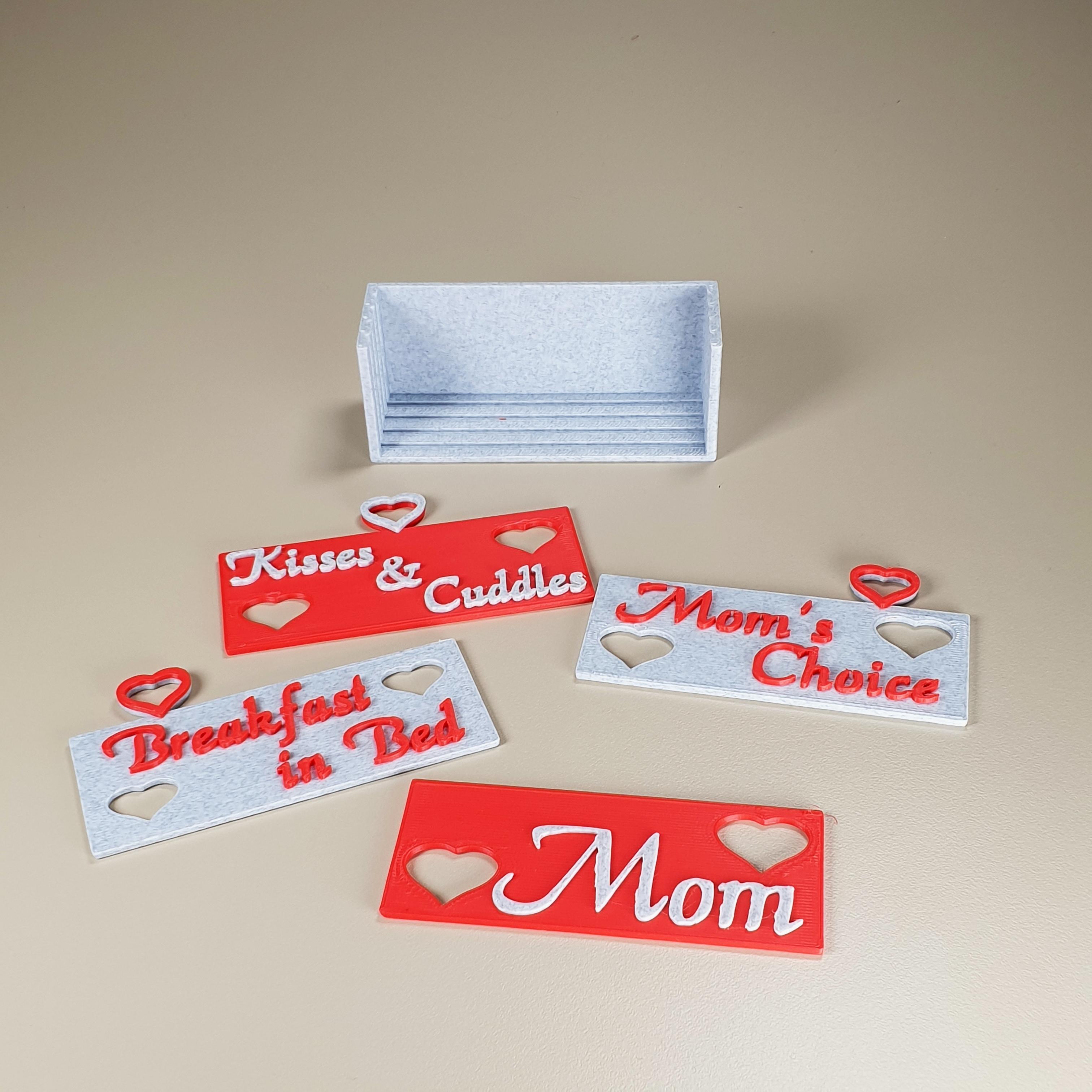 Mother's Day Token Box 3d model