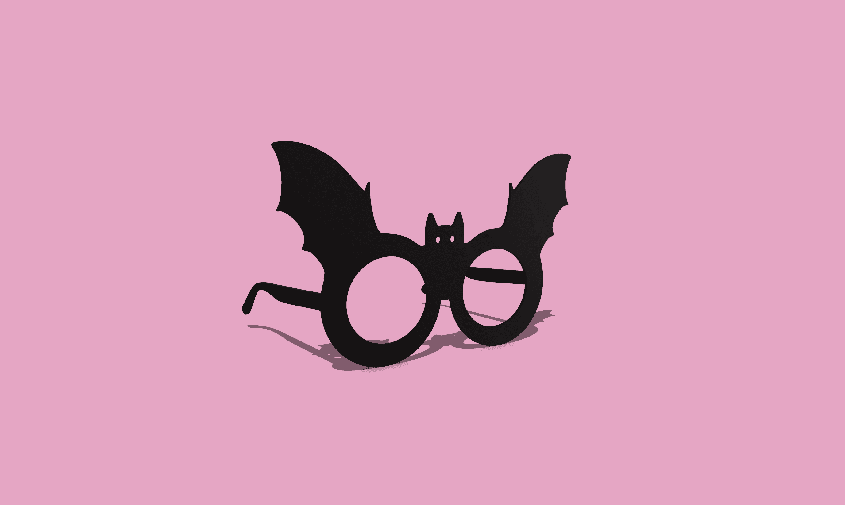 Halloween Bat Eyeglass 3d model