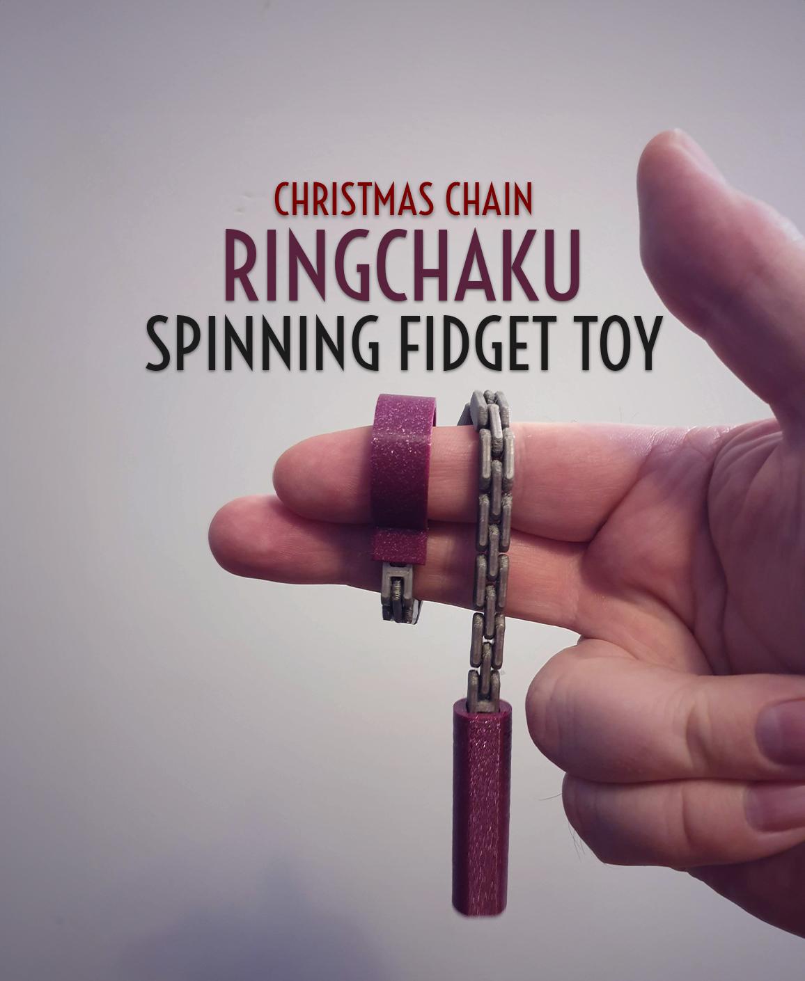 Ringchaku Spinning Fidget Toy || Christmas Chain 3d model